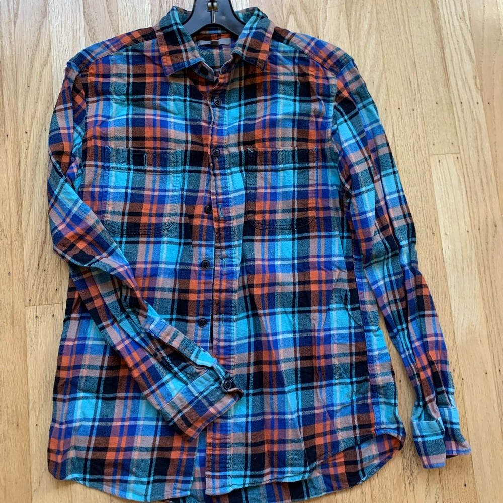 Ladies button down flannel shirt size S